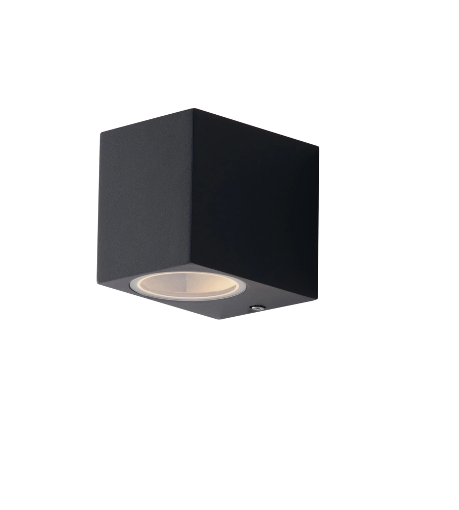 APPLIQUE "QUBO" ALLUMINIO ANTRACITE, 9,3X8X6,7 CM